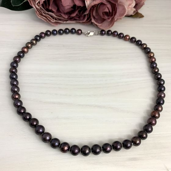 Silver beads with pearls
