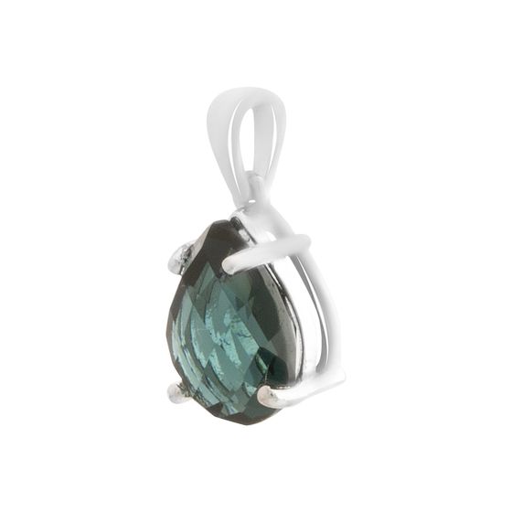 Серебряная подвеска с топазом Лондон Блю 3.2ct