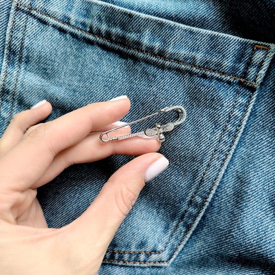 Серебряная подвеска с фианитами