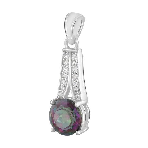 Срібна підвіска з містик топазом 1.8ct