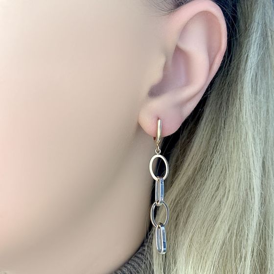 Золотые серьги без камней