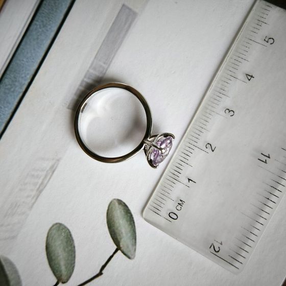 Silver ring with amethyst 1.575ct