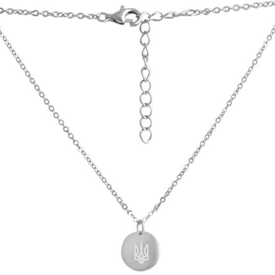 Silver necklace without stones