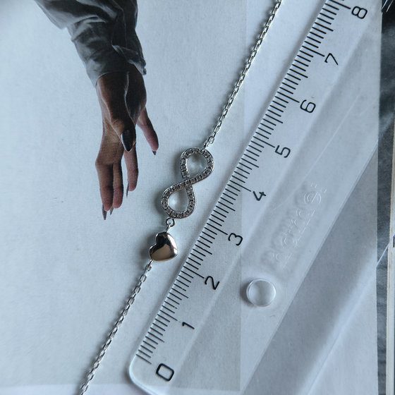 Серебряный браслет с фианитами