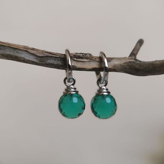 Silver Earrings with Fianites