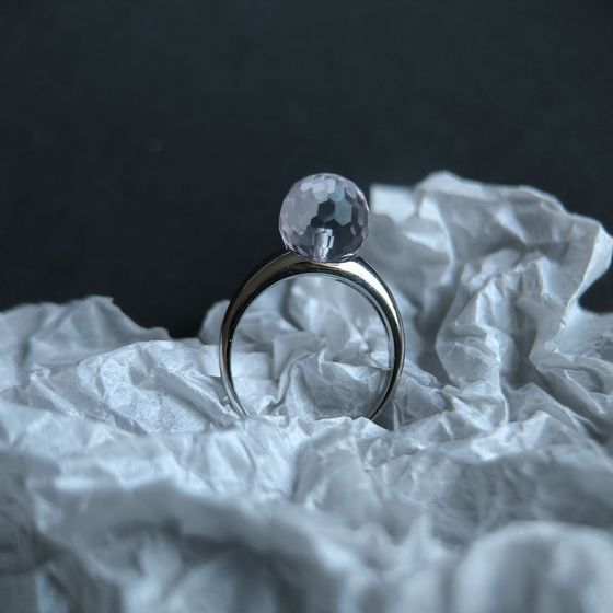 Серебряное кольцо с фианитами