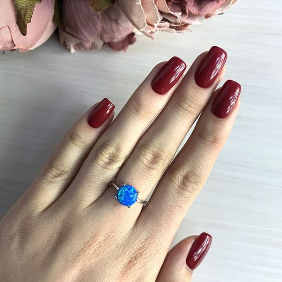 Серебряное кольцо с опалом 1.158ct