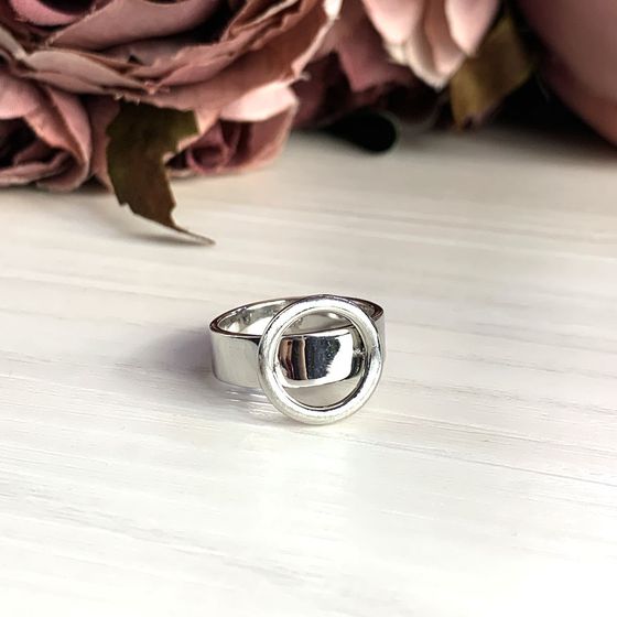 Silver ring without stones