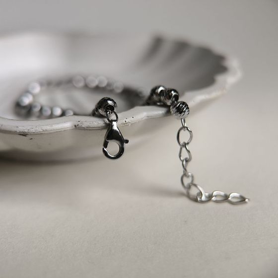 Silver bracelet without stones
