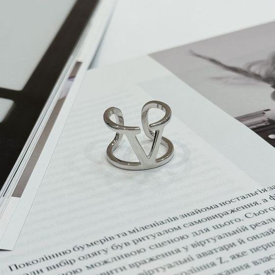 Silver ring without stones