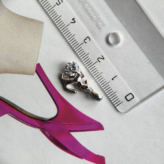 Серебряная подвеска с фианитами