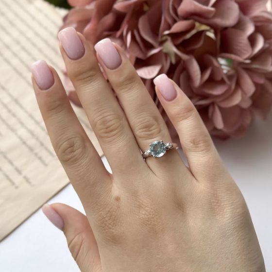 Серебряное кольцо с топазом 2.63ct