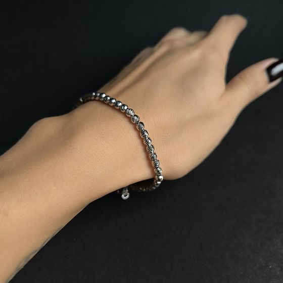 Silver bracelet without stones