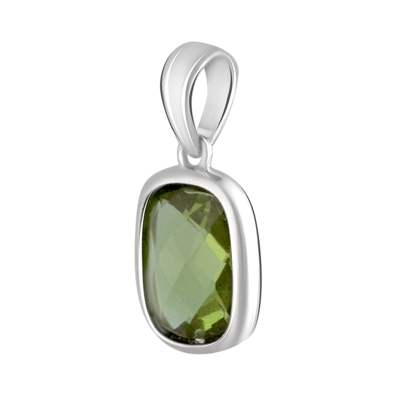 Серебряная подвеска с султанитом 2.818ct