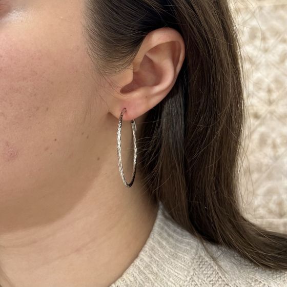 Серебряные серьги без камней