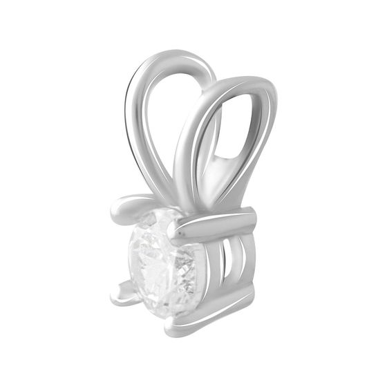 Срібна підвіска з фіанітами