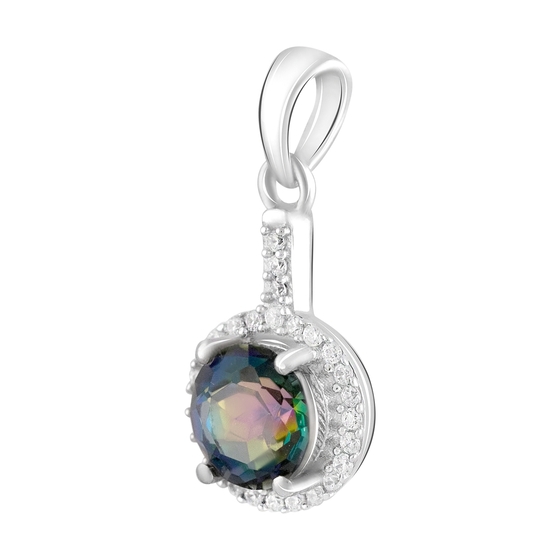 Срібна підвіска з містик топазом 2.18ct