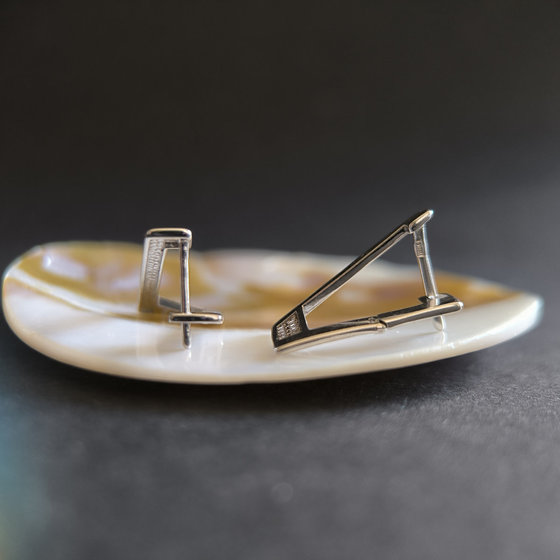 Серебряные серьги с фианитами