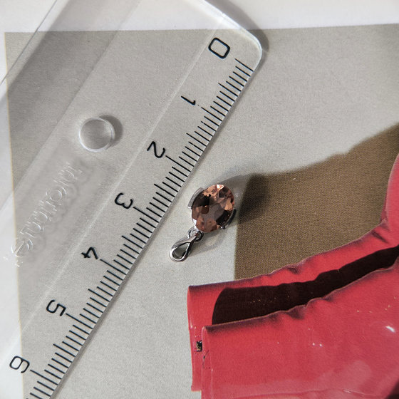 Серебряная подвеска с султанитом 1.172ct