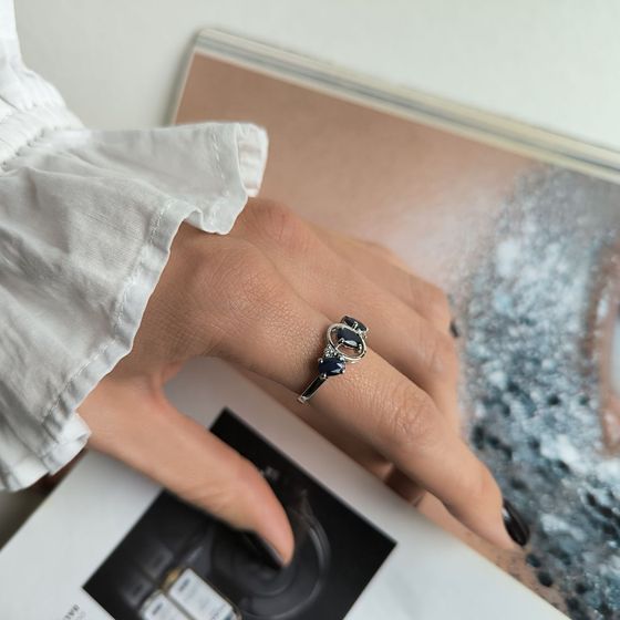 Серебряное кольцо с сапфиром 1.775ct