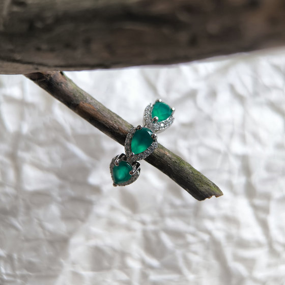 Серебряное кольцо с агатом 1.48ct