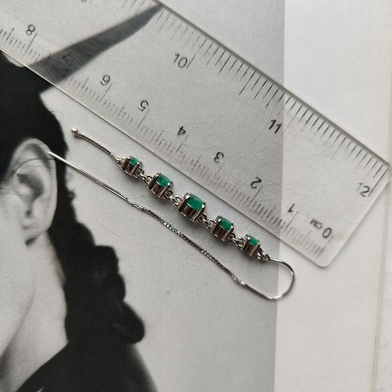 Серебряные серьги с агатом 2.298ct