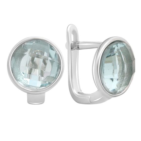 Silver Earrings with Fianites