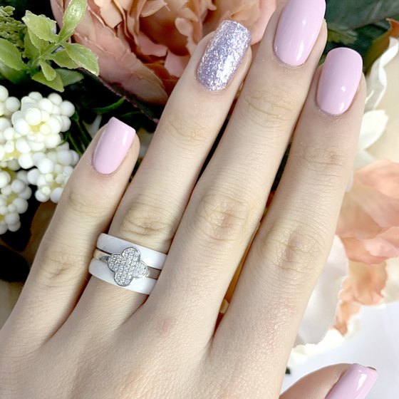 Серебряное кольцо с керамикой