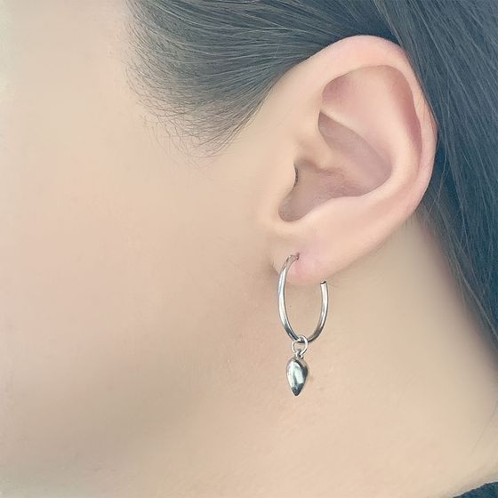 Серебряные серьги без камней