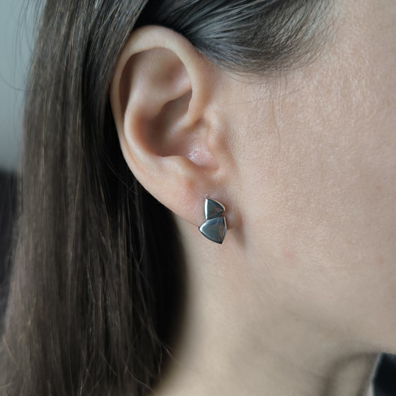 Серебряные серьги без камней