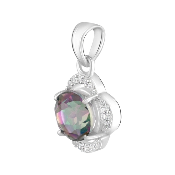 Срібна підвіска з містик топазом 2.18ct