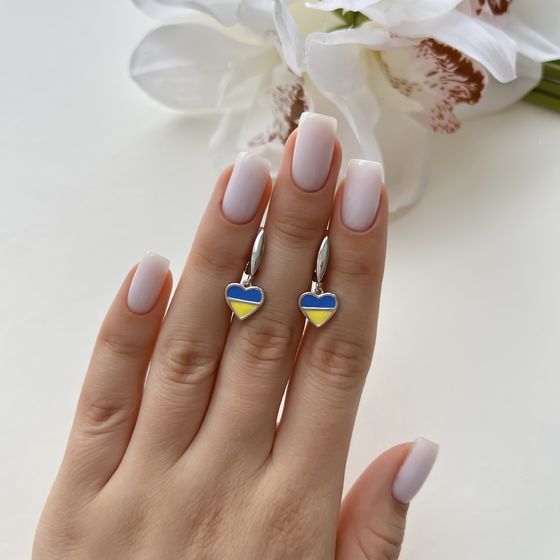 Silver earrings with yemallu