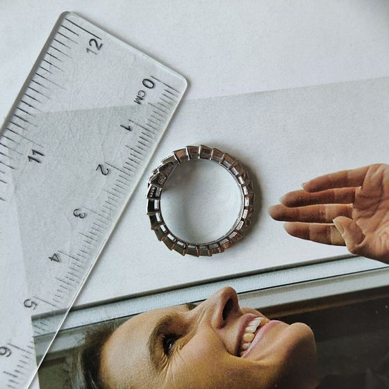 Серебряное кольцо с фианитами