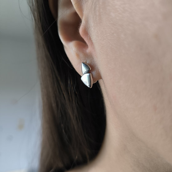 Серебряные серьги без камней