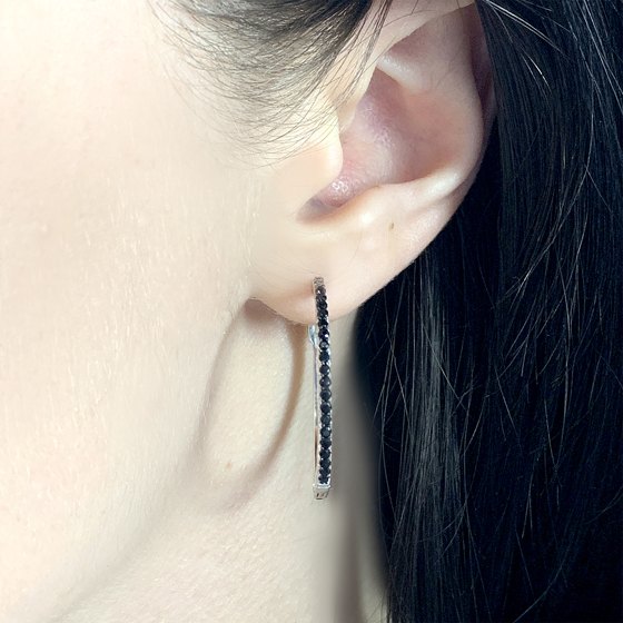 Silver Earrings with Fianites
