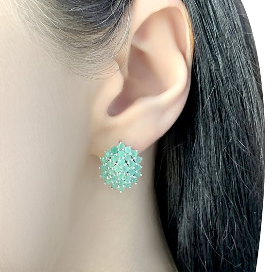 Серебряное кольцо с изумрудом 1.27ct