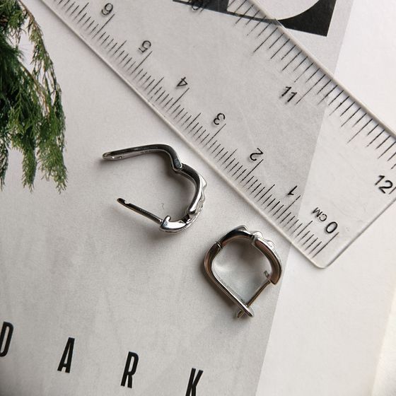 Silver Earrings with Fianites