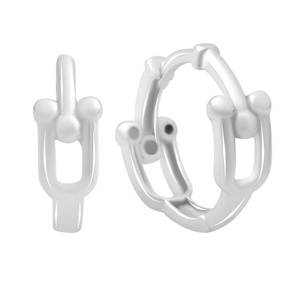 Серебряные серьги без камней