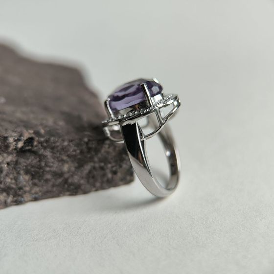 Silver ring with alexandrite 8.513ct