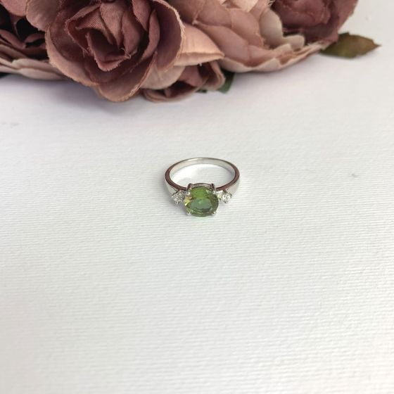 Серебряное кольцо с султанитом 1.941ct