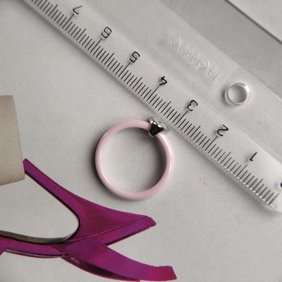 Серебряное кольцо с керамикой