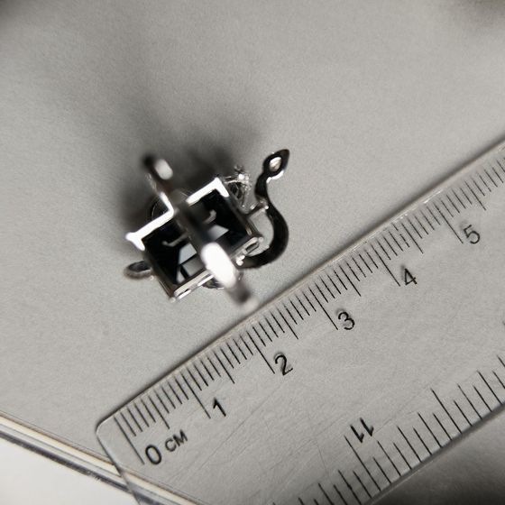 Срібна каблучка із сапфіром nano 6.14ct