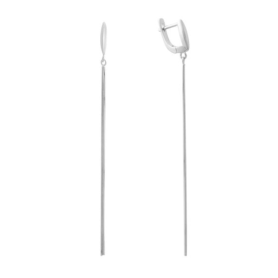 Silver earrings without stones