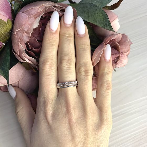 Серебряное кольцо без камней