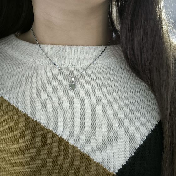 Серебряная подвеска с фианитами