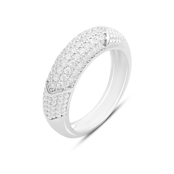 Silver Ring with Fianites