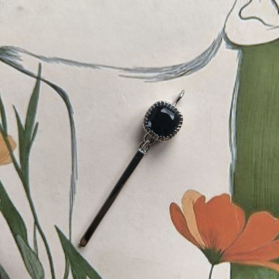 Silver pendant with sapphire nano 0.93ct