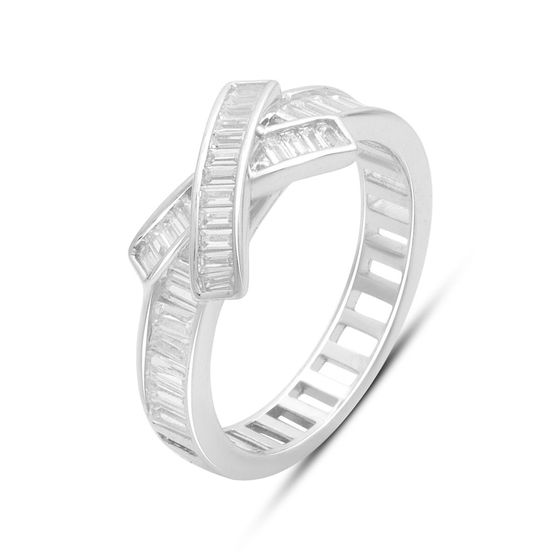 Серебряное кольцо с фианитами