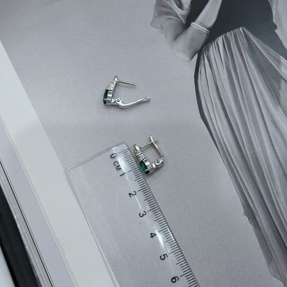 Серебряные серьги с агатом 1.827ct