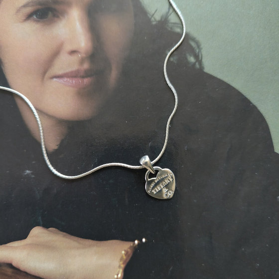 Silver pendant without stones